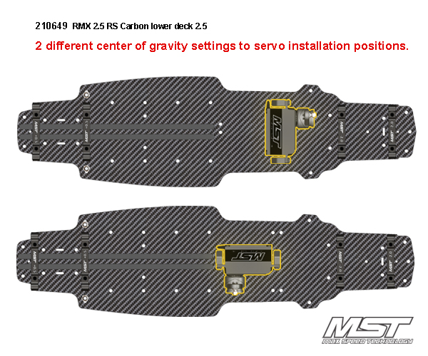 MST RMX 2.5 RS Carbon Lower Deck