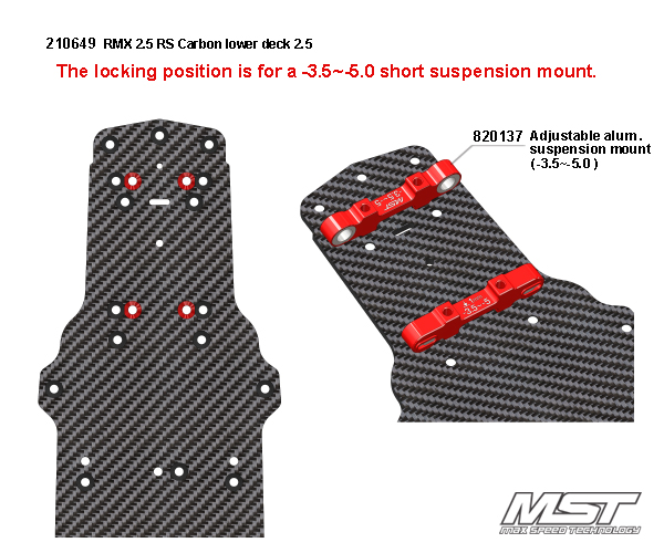 MST RMX 2.5 RS Carbon Lower Deck