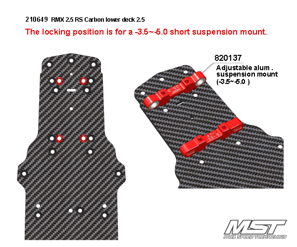 MST RMX 2.5 RS Carbon Lower Deck MST RMX 2.5 RS Carbon Lower Deck