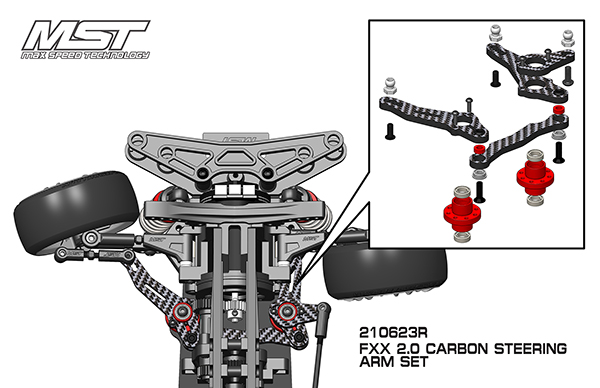 MST FXX Steering Arm Set MST FXX Steering Arm Set